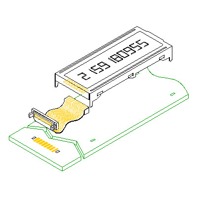 LCD module flex snap